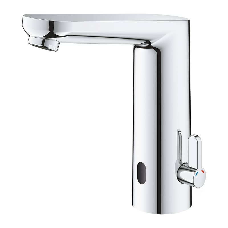 GROHE EUROSMART COSMOPOLITAN E FOTOSELLI LAVABO BATARYASI, 1/2″, L-BOYUT, ÇIFT SU GIRIŞLI, AYARLANABILIR SICAKLIK SINIRLAYICISI - Görsel 2