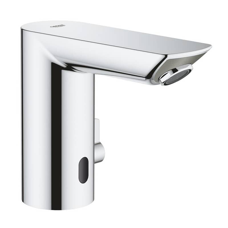 Grohe Bau Cosmo. E Fotoselli, Çift Su Girişli Lavabo Musluğu Pilli-36451000