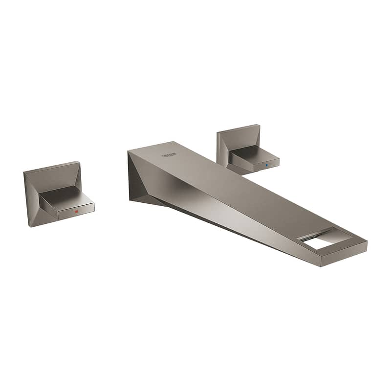 GROHE ALLURE BRILLIANT 3 DELIKLI LAVABO BATARYASI 1/2″ M-BOYUT KOYU GRI