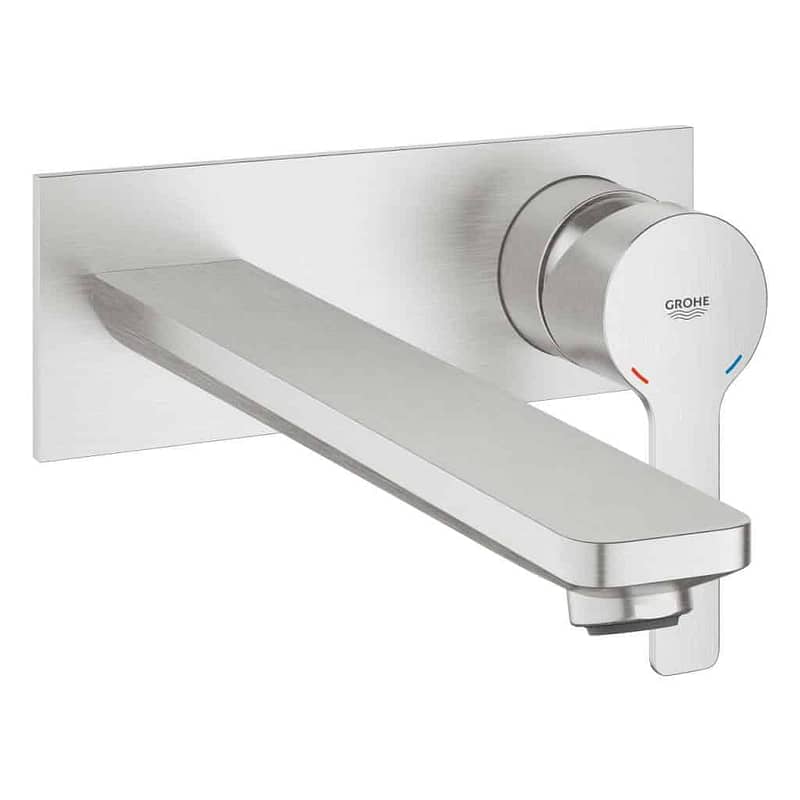 Grohe Lineare New İki Delikli Lavabo Bataryası L-Boyut Super Steel - 23444DC1