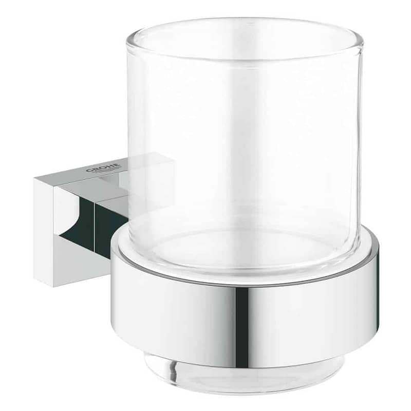 Grohe Diş Fırçalık Seti Eurocube Krom - 40755001
